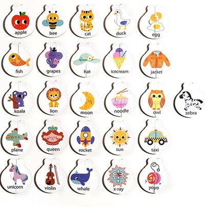 Wooden Ladybug Alphabet Matching Puzzle