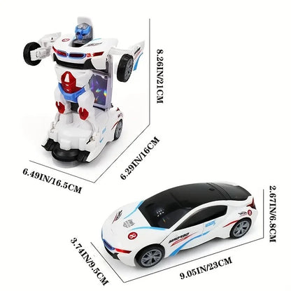 Transforming Police Car Robot Toy