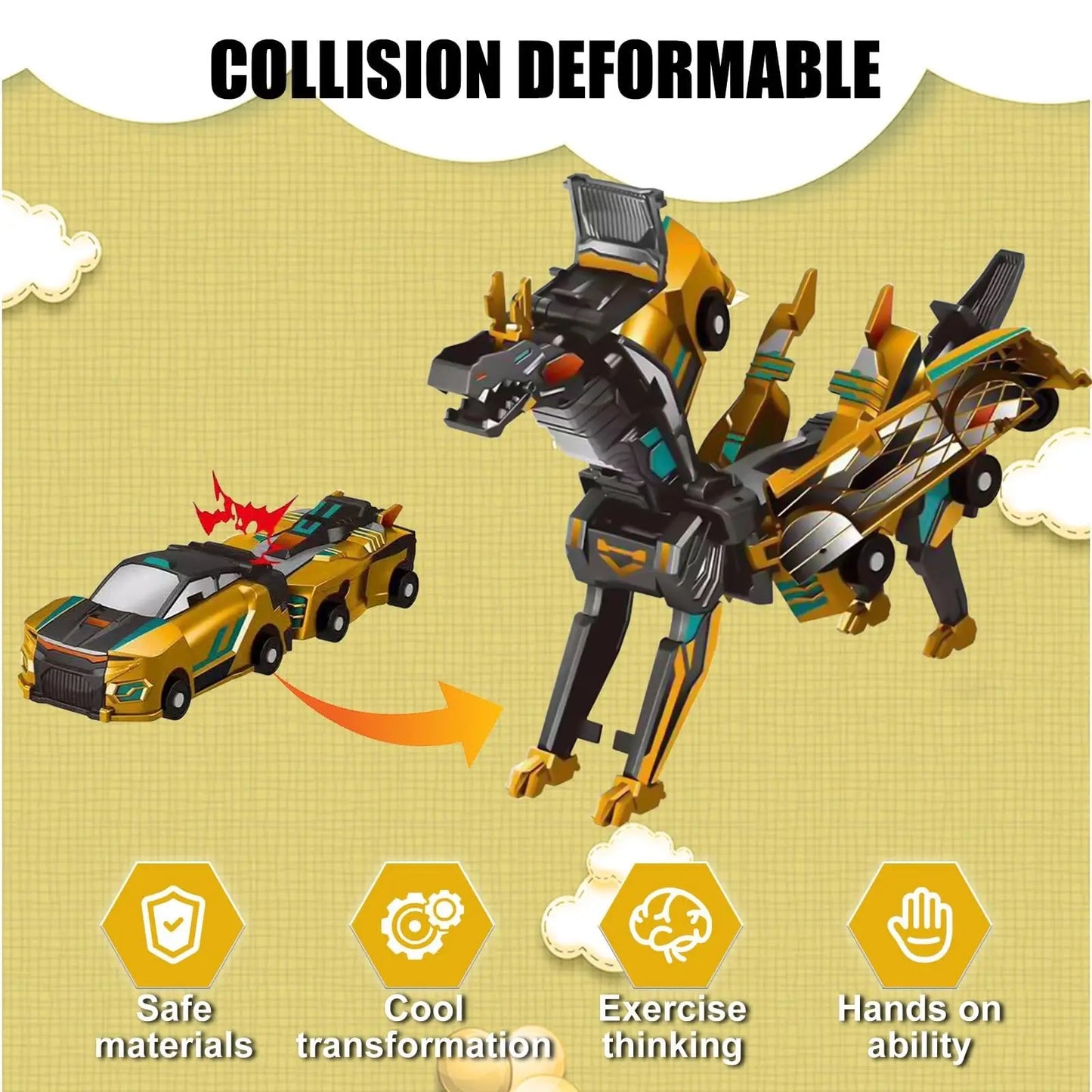 Transforming Dinosaur Car Toy