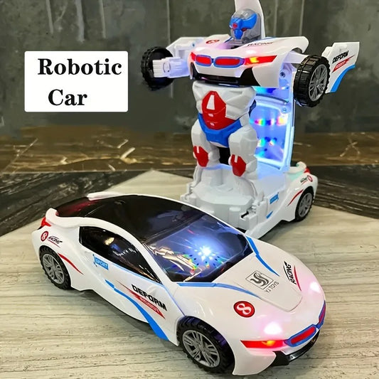 Transforming Police Car Robot Toy