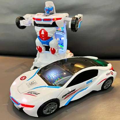 Transforming Police Car Robot Toy